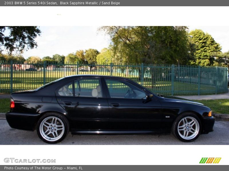  2003 5 Series 540i Sedan Black Sapphire Metallic