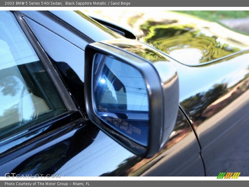 Black Sapphire Metallic / Sand Beige 2003 BMW 5 Series 540i Sedan
