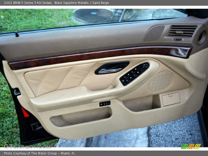 Door Panel of 2003 5 Series 540i Sedan