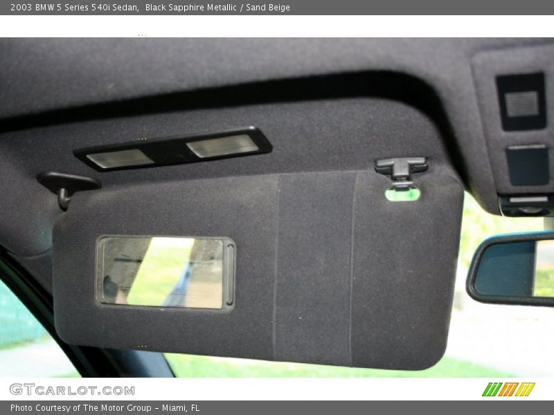 Black Sapphire Metallic / Sand Beige 2003 BMW 5 Series 540i Sedan