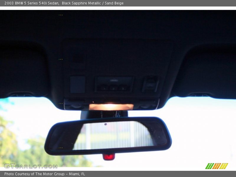 Black Sapphire Metallic / Sand Beige 2003 BMW 5 Series 540i Sedan