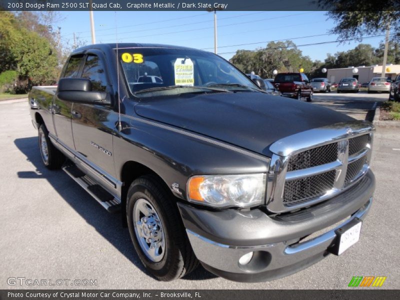 Graphite Metallic / Dark Slate Gray 2003 Dodge Ram 2500 SLT Quad Cab