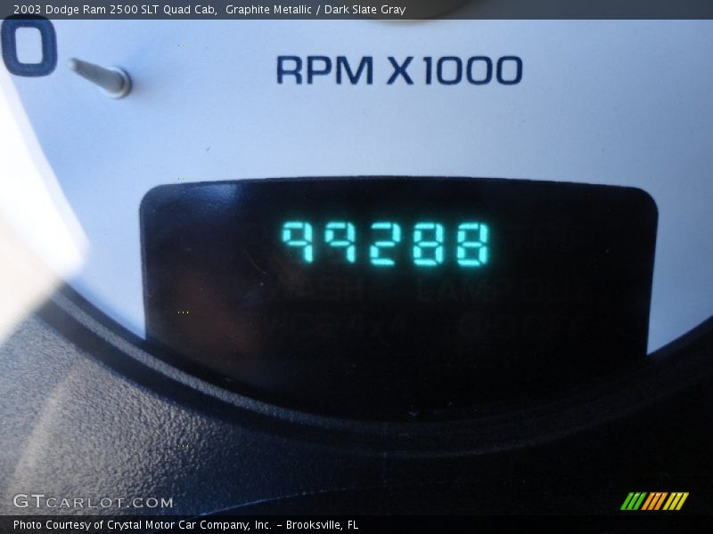 Graphite Metallic / Dark Slate Gray 2003 Dodge Ram 2500 SLT Quad Cab
