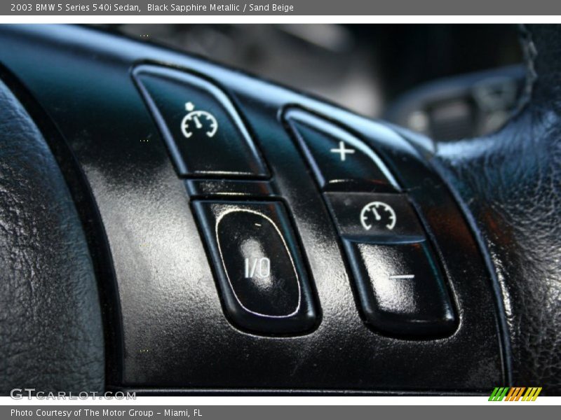 Controls of 2003 5 Series 540i Sedan