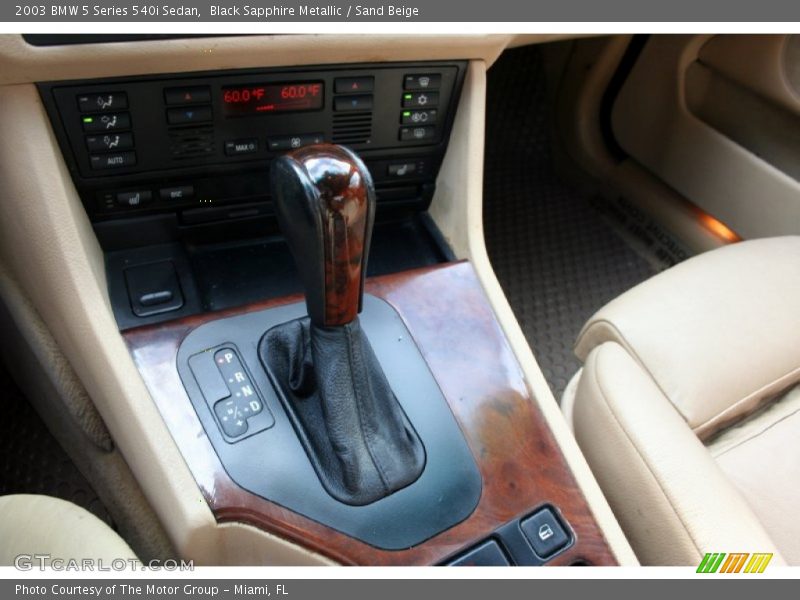  2003 5 Series 540i Sedan 5 Speed Automatic Shifter
