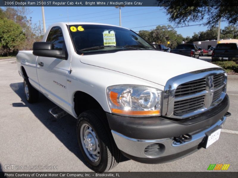 Bright White / Medium Slate Gray 2006 Dodge Ram 2500 ST Regular Cab 4x4