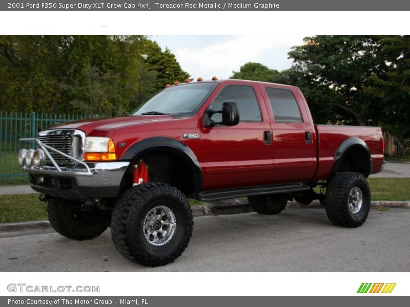  2001 F350 Super Duty XLT Crew Cab 4x4 Toreador Red Metallic