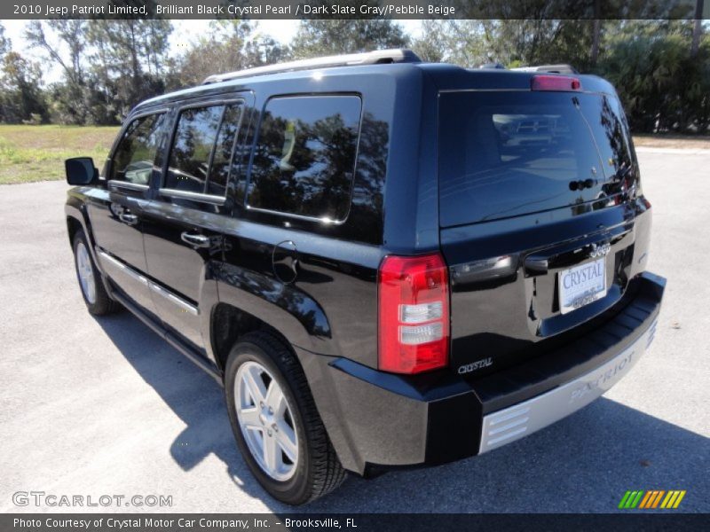 Brilliant Black Crystal Pearl / Dark Slate Gray/Pebble Beige 2010 Jeep Patriot Limited