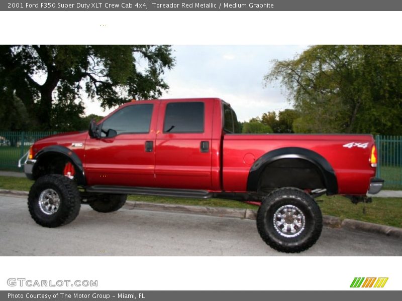  2001 F350 Super Duty XLT Crew Cab 4x4 Toreador Red Metallic