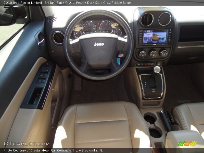 Brilliant Black Crystal Pearl / Dark Slate Gray/Pebble Beige 2010 Jeep Patriot Limited