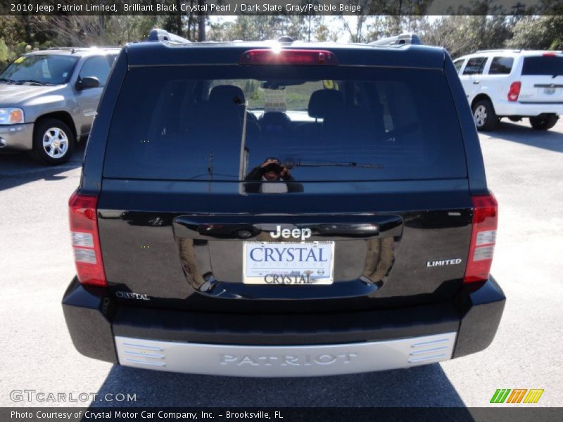 Brilliant Black Crystal Pearl / Dark Slate Gray/Pebble Beige 2010 Jeep Patriot Limited