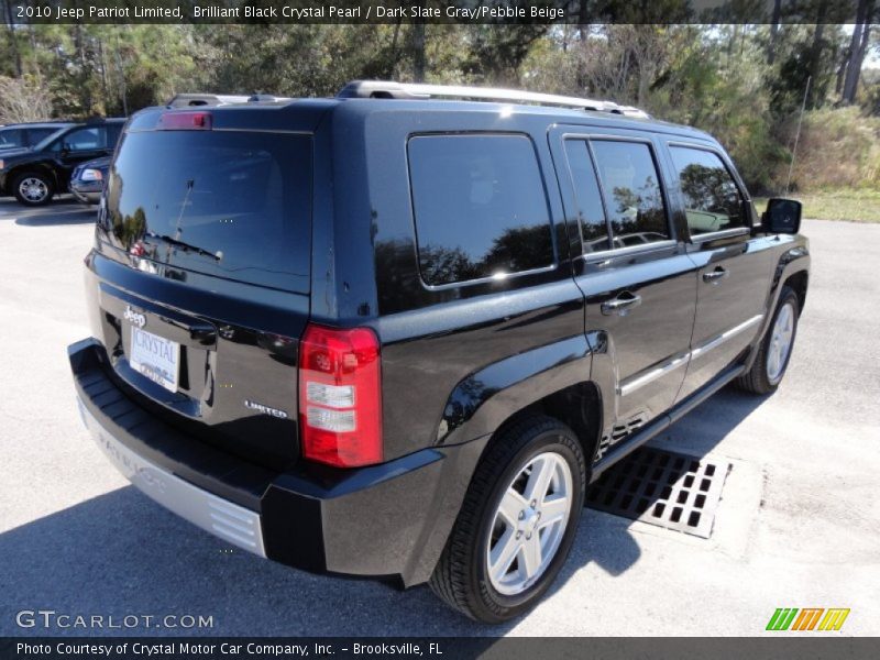 Brilliant Black Crystal Pearl / Dark Slate Gray/Pebble Beige 2010 Jeep Patriot Limited