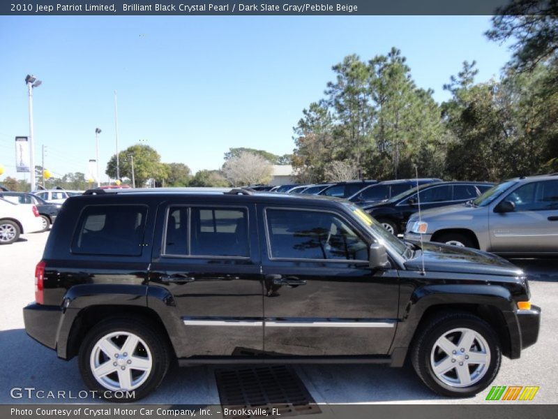 Brilliant Black Crystal Pearl / Dark Slate Gray/Pebble Beige 2010 Jeep Patriot Limited