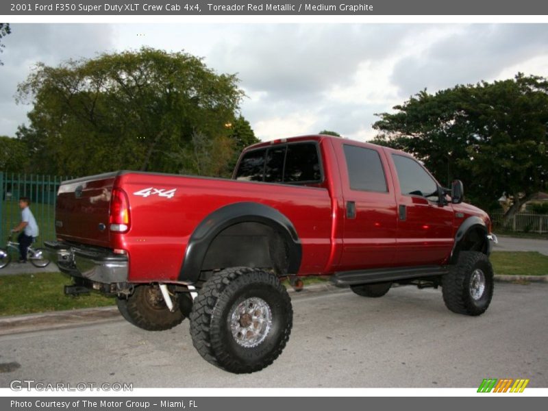  2001 F350 Super Duty XLT Crew Cab 4x4 Toreador Red Metallic