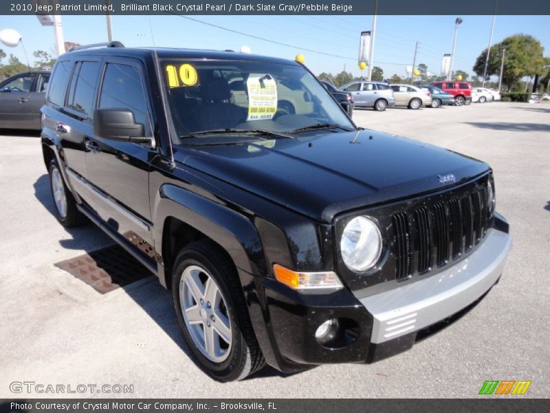 Brilliant Black Crystal Pearl / Dark Slate Gray/Pebble Beige 2010 Jeep Patriot Limited