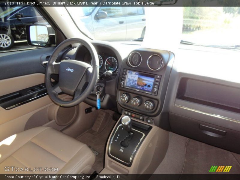 Brilliant Black Crystal Pearl / Dark Slate Gray/Pebble Beige 2010 Jeep Patriot Limited