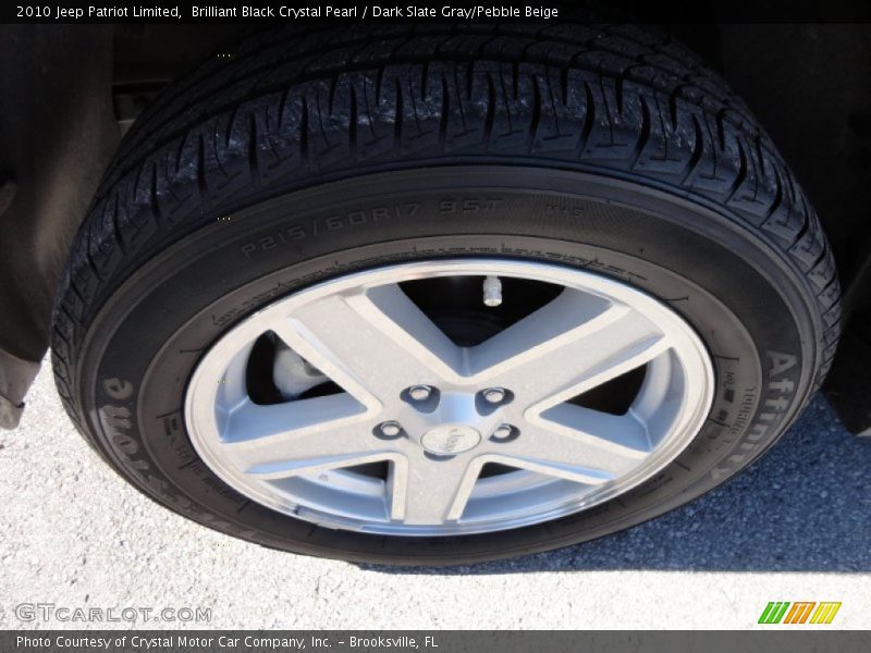 Brilliant Black Crystal Pearl / Dark Slate Gray/Pebble Beige 2010 Jeep Patriot Limited