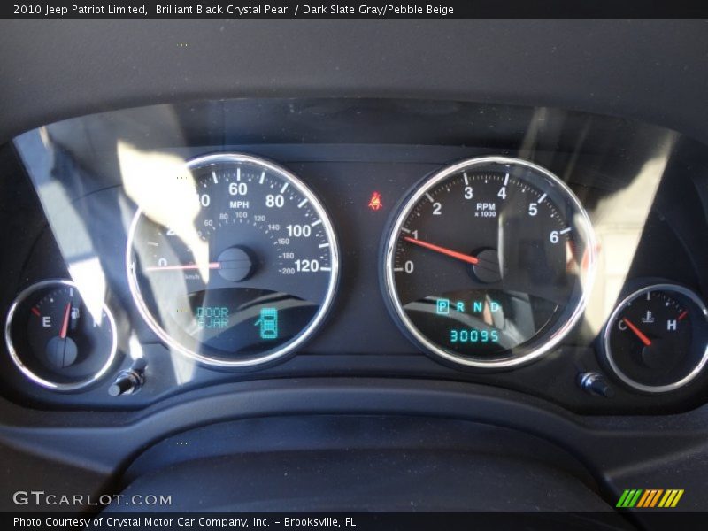 Brilliant Black Crystal Pearl / Dark Slate Gray/Pebble Beige 2010 Jeep Patriot Limited