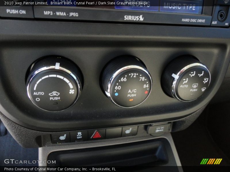 Brilliant Black Crystal Pearl / Dark Slate Gray/Pebble Beige 2010 Jeep Patriot Limited