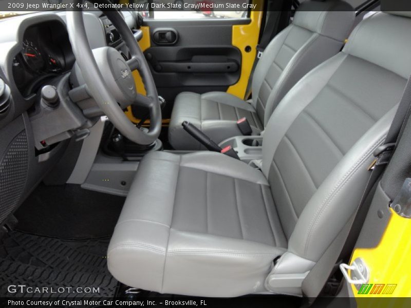 Detonator Yellow / Dark Slate Gray/Medium Slate Gray 2009 Jeep Wrangler X 4x4