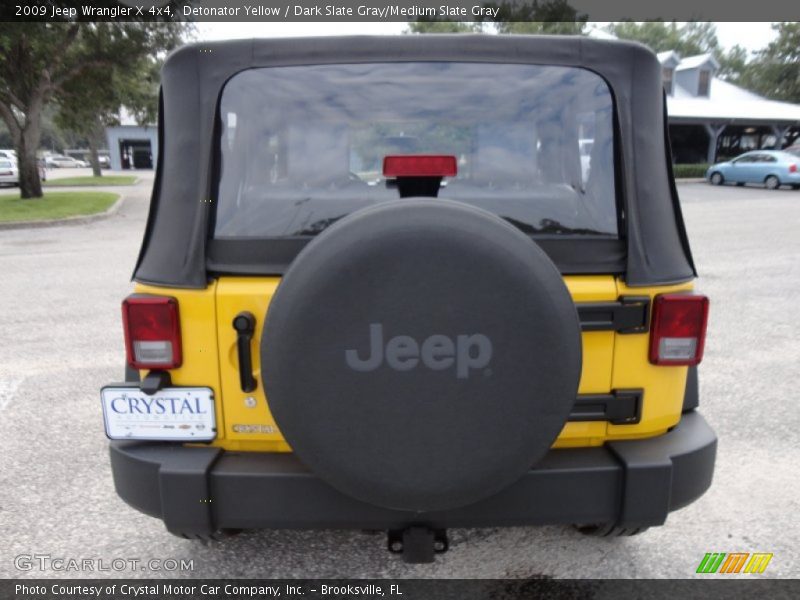 Detonator Yellow / Dark Slate Gray/Medium Slate Gray 2009 Jeep Wrangler X 4x4