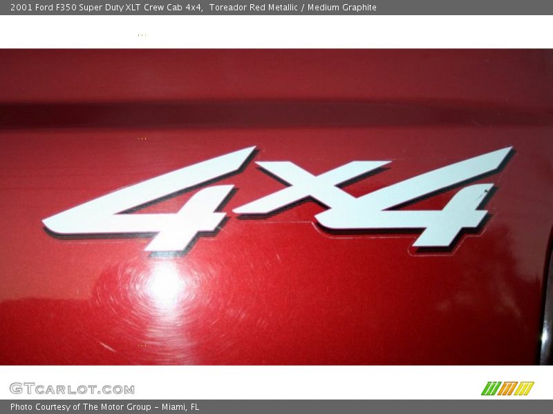 Toreador Red Metallic / Medium Graphite 2001 Ford F350 Super Duty XLT Crew Cab 4x4