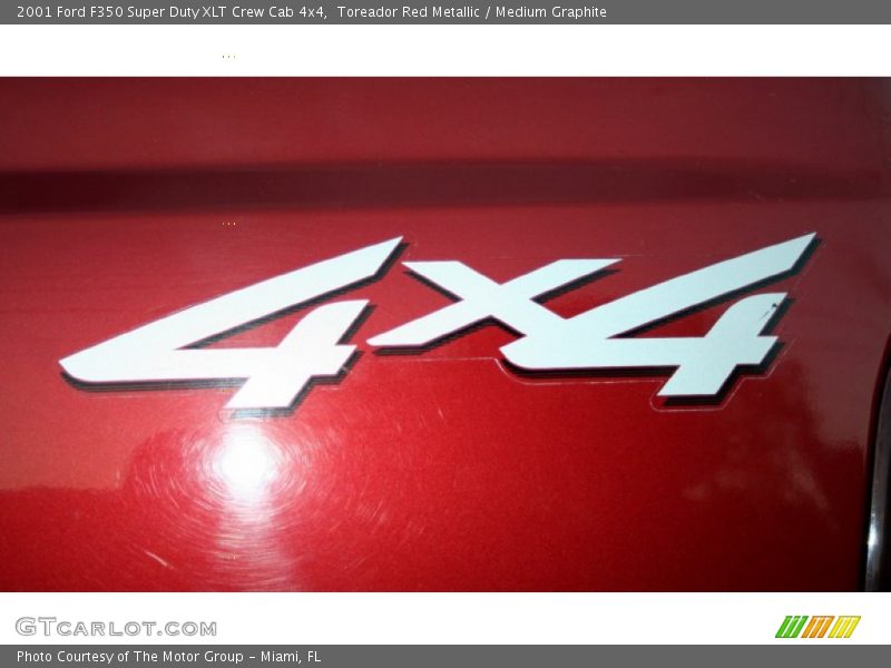 Toreador Red Metallic / Medium Graphite 2001 Ford F350 Super Duty XLT Crew Cab 4x4