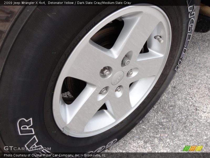 Detonator Yellow / Dark Slate Gray/Medium Slate Gray 2009 Jeep Wrangler X 4x4