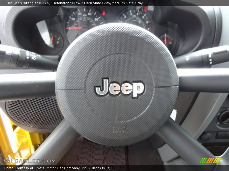 Detonator Yellow / Dark Slate Gray/Medium Slate Gray 2009 Jeep Wrangler X 4x4