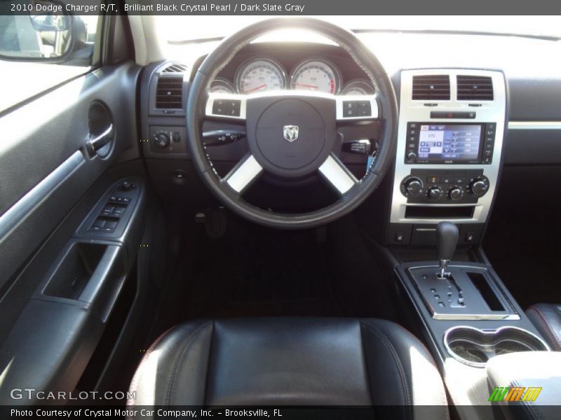 Brilliant Black Crystal Pearl / Dark Slate Gray 2010 Dodge Charger R/T
