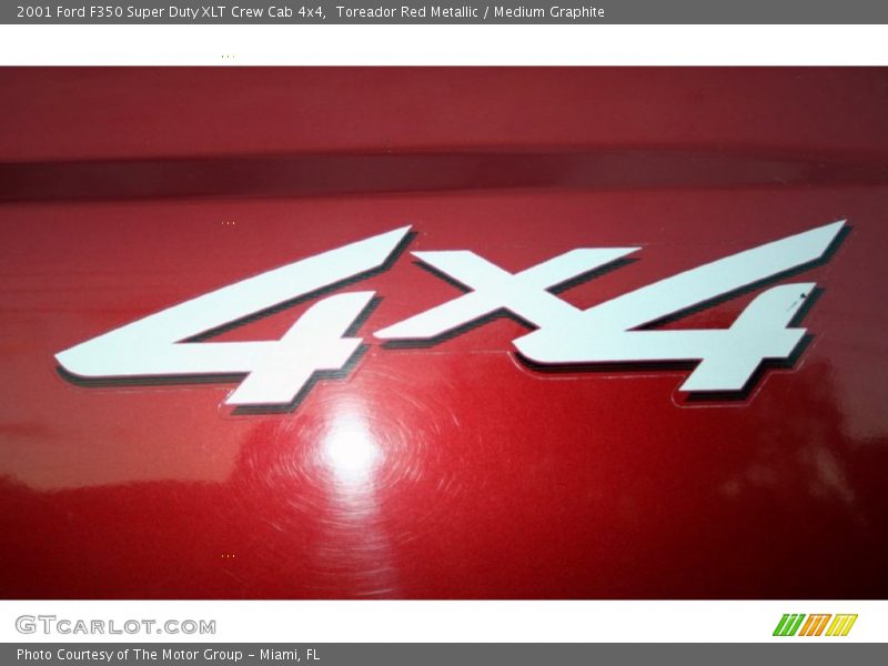 Toreador Red Metallic / Medium Graphite 2001 Ford F350 Super Duty XLT Crew Cab 4x4