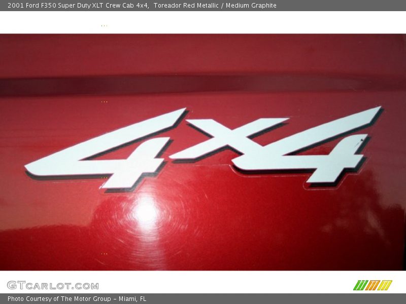 Toreador Red Metallic / Medium Graphite 2001 Ford F350 Super Duty XLT Crew Cab 4x4