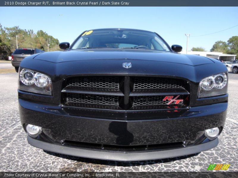 Brilliant Black Crystal Pearl / Dark Slate Gray 2010 Dodge Charger R/T