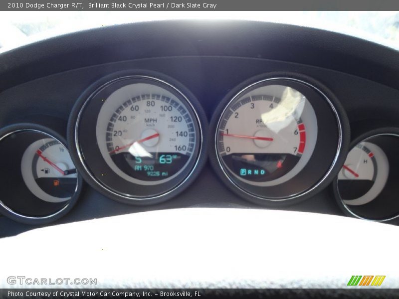 Brilliant Black Crystal Pearl / Dark Slate Gray 2010 Dodge Charger R/T