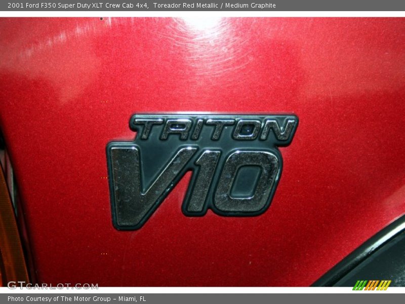 Toreador Red Metallic / Medium Graphite 2001 Ford F350 Super Duty XLT Crew Cab 4x4