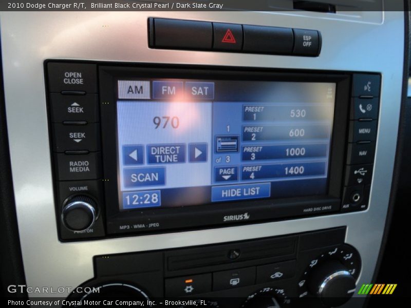 Brilliant Black Crystal Pearl / Dark Slate Gray 2010 Dodge Charger R/T