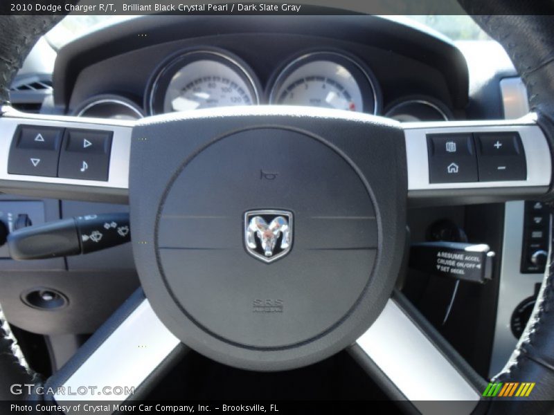 Brilliant Black Crystal Pearl / Dark Slate Gray 2010 Dodge Charger R/T