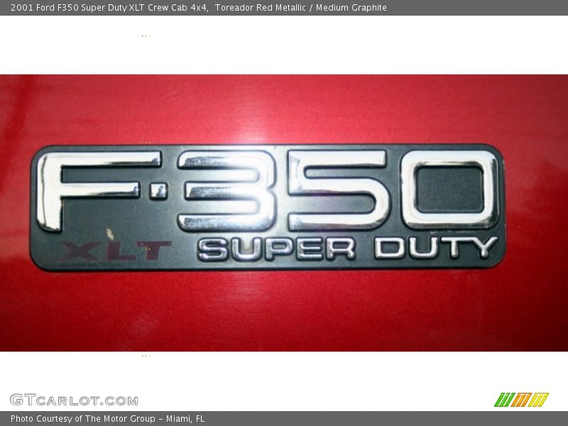 Toreador Red Metallic / Medium Graphite 2001 Ford F350 Super Duty XLT Crew Cab 4x4