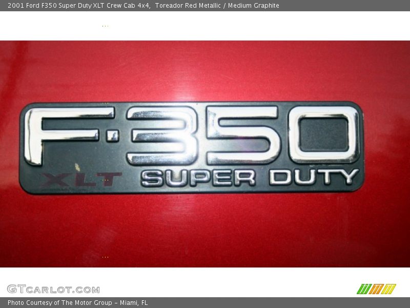 Toreador Red Metallic / Medium Graphite 2001 Ford F350 Super Duty XLT Crew Cab 4x4