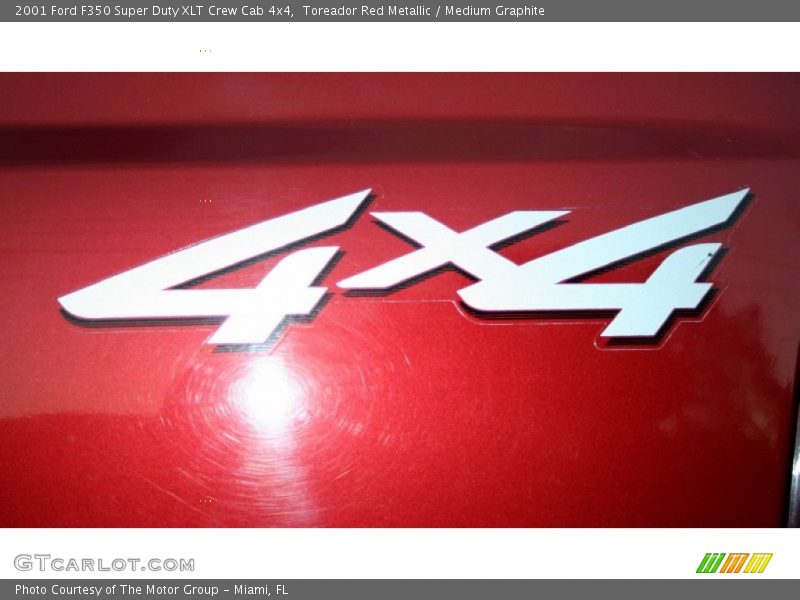 Toreador Red Metallic / Medium Graphite 2001 Ford F350 Super Duty XLT Crew Cab 4x4