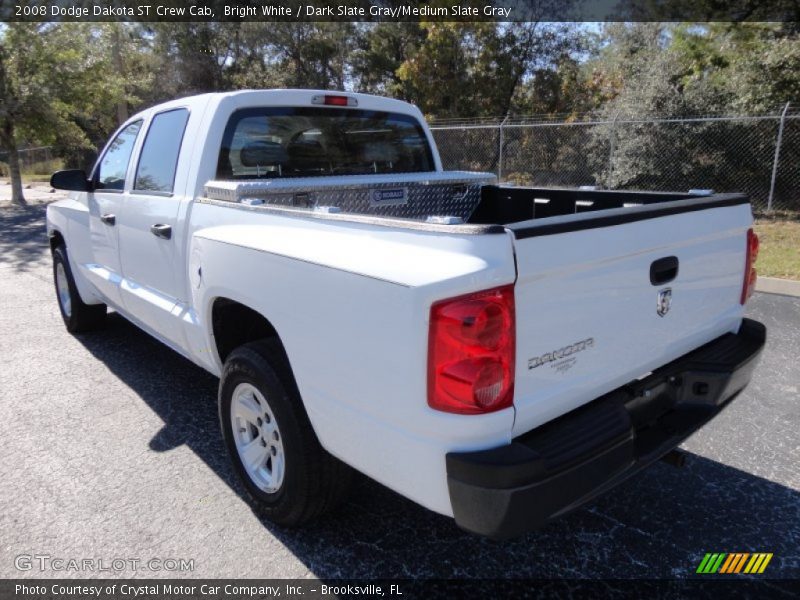 Bright White / Dark Slate Gray/Medium Slate Gray 2008 Dodge Dakota ST Crew Cab