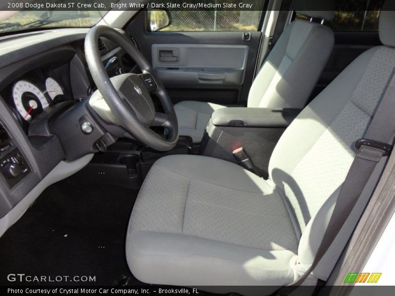 Bright White / Dark Slate Gray/Medium Slate Gray 2008 Dodge Dakota ST Crew Cab