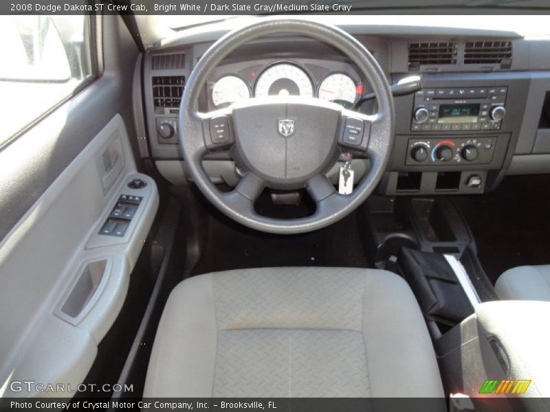 Bright White / Dark Slate Gray/Medium Slate Gray 2008 Dodge Dakota ST Crew Cab