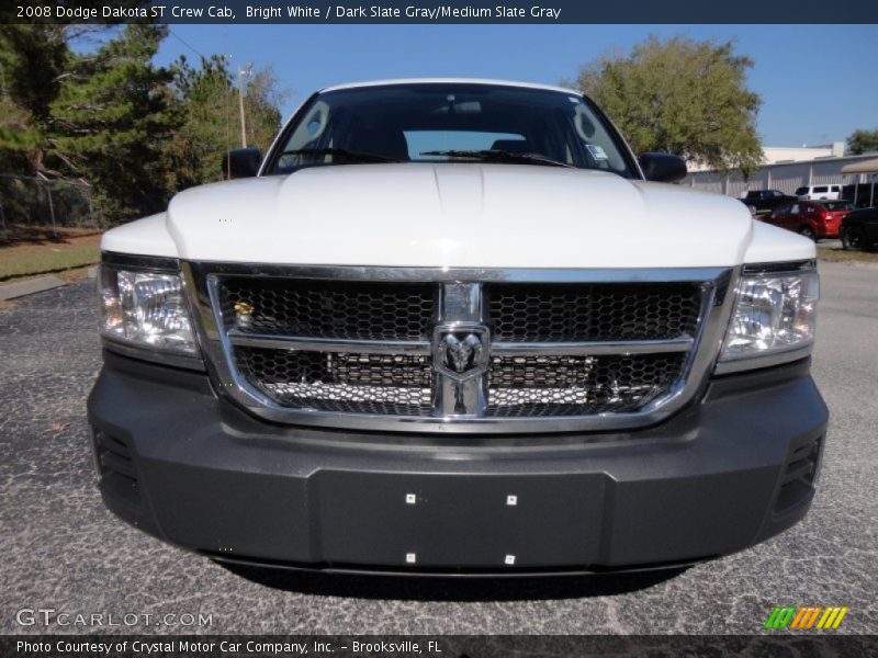 Bright White / Dark Slate Gray/Medium Slate Gray 2008 Dodge Dakota ST Crew Cab