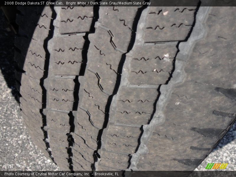 Bright White / Dark Slate Gray/Medium Slate Gray 2008 Dodge Dakota ST Crew Cab