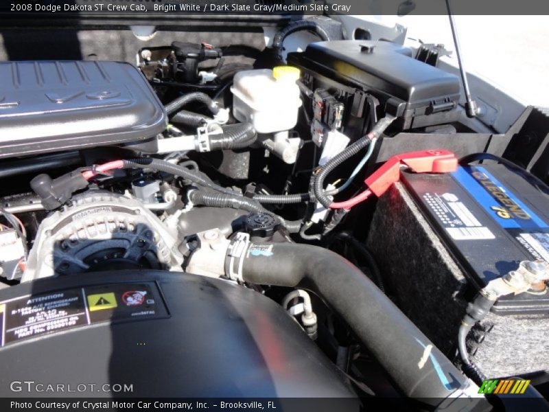Bright White / Dark Slate Gray/Medium Slate Gray 2008 Dodge Dakota ST Crew Cab