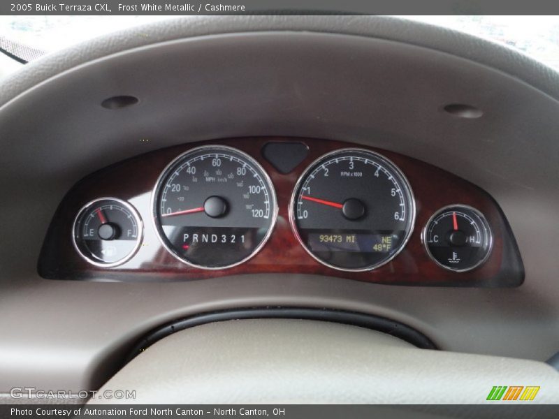 Frost White Metallic / Cashmere 2005 Buick Terraza CXL