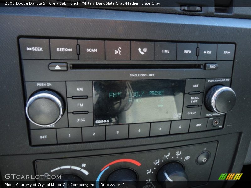 Audio System of 2008 Dakota ST Crew Cab
