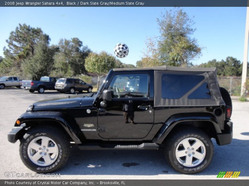 Black / Dark Slate Gray/Medium Slate Gray 2008 Jeep Wrangler Sahara 4x4