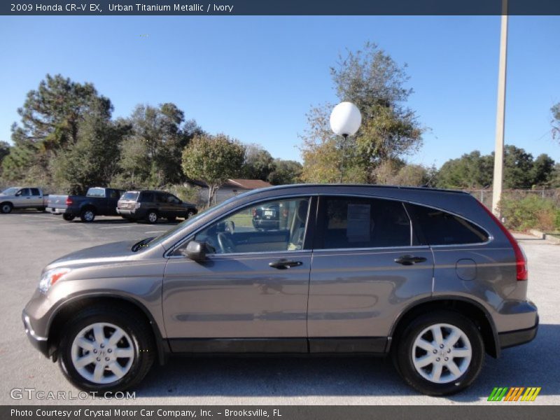 Urban Titanium Metallic / Ivory 2009 Honda CR-V EX